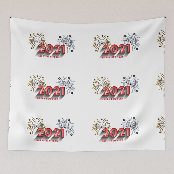 Item preview, Happy new year 2021 - merry Christmas and happy new year-2021 -new year-  designed and sold by GhulamMustafa.