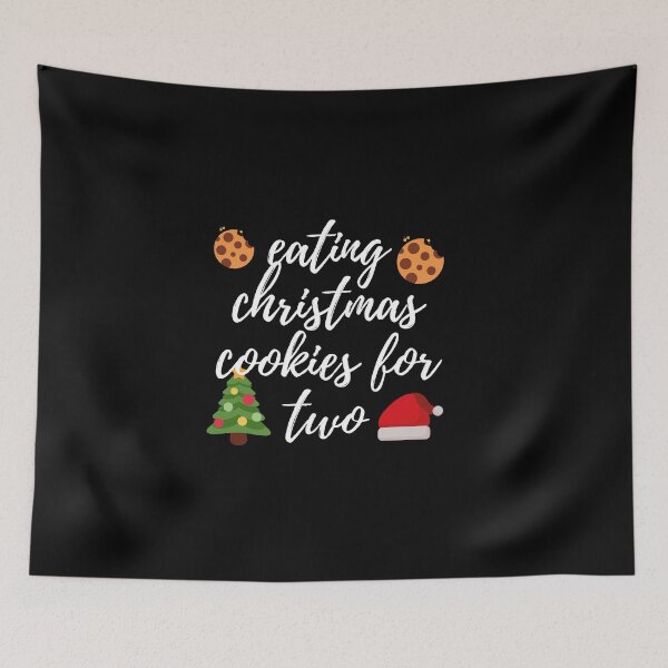 Item preview, eating christmas cookies for two designed and sold by MoreArt15.