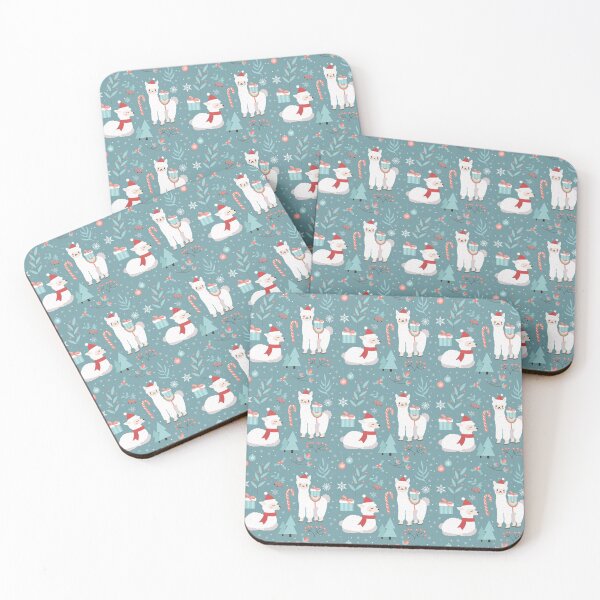 Item preview, Adorable Llama Alpaca Xmas Pattern designed and sold by Borislav Shekerdzhiyski.