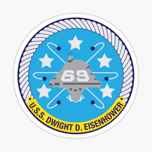 Item preview, USS Dwight D. Eisenhower (CVN-69) Navy Patch designed and sold by Feral Pug.
