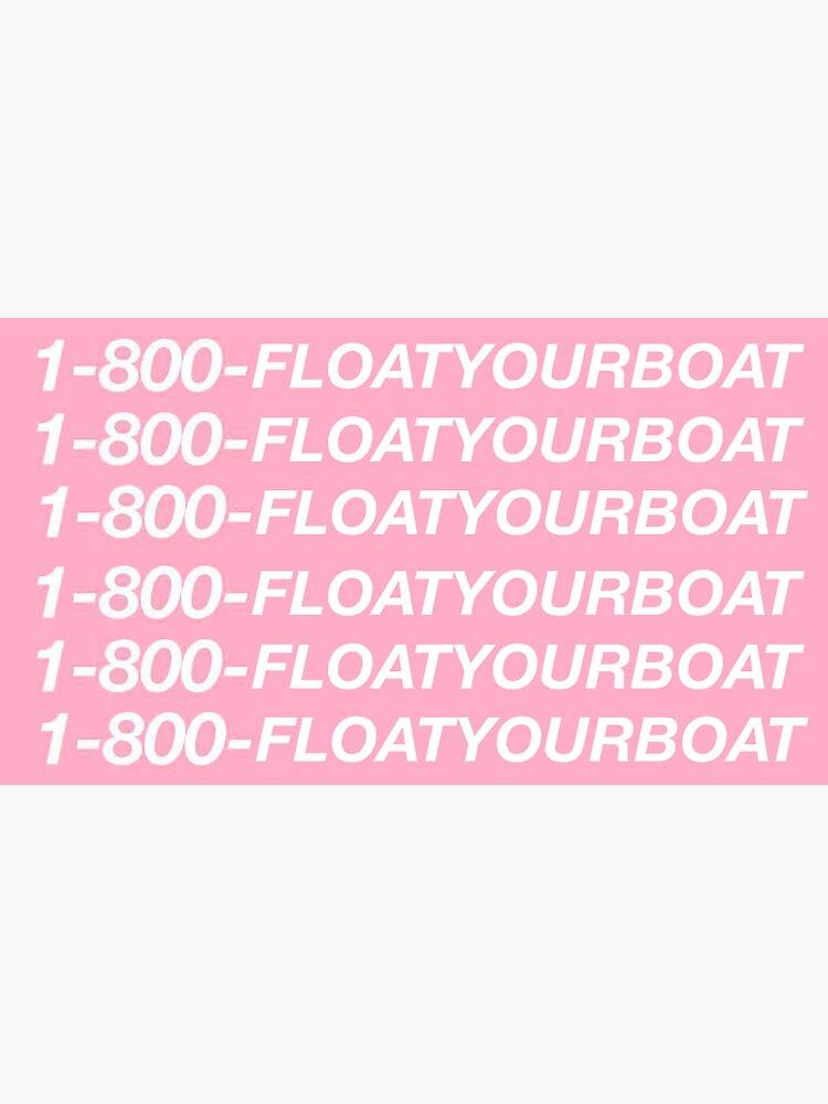 "Float Your Boat" Sticker for Sale by janiekahan Redbubble