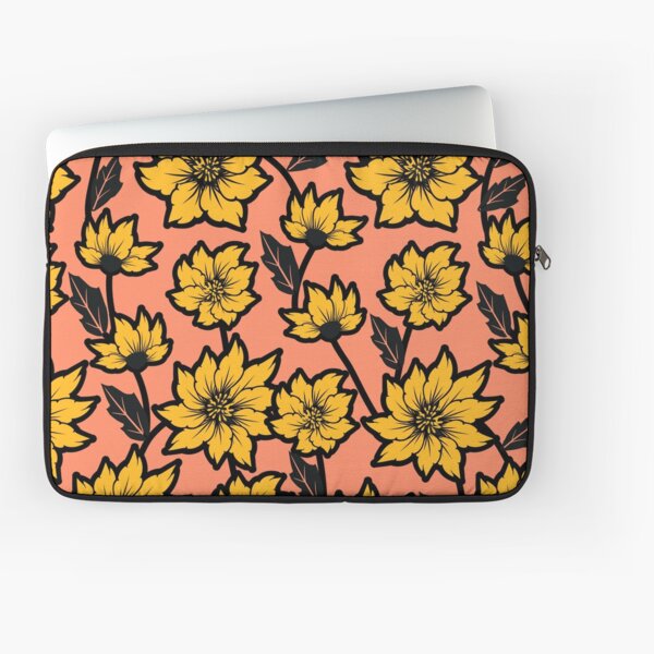 African Daisy Pattern Laptop Sleeve