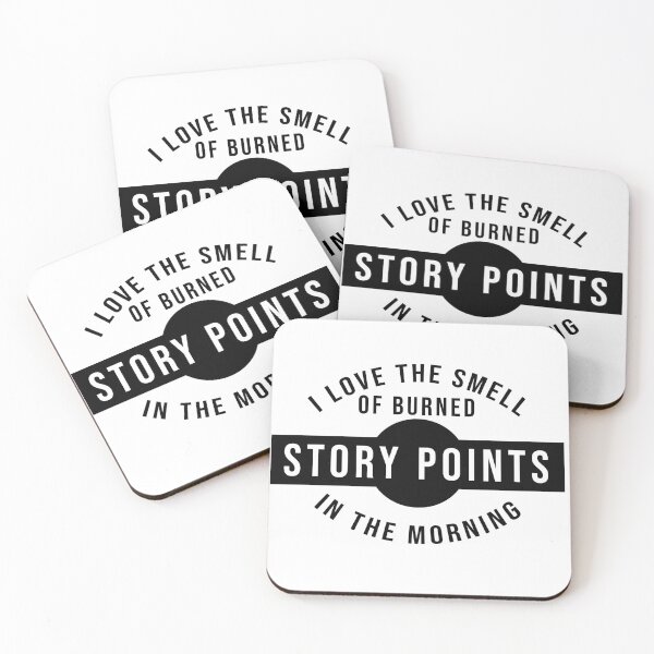 Item preview, I love the smell of story points in the morning (black) designed and sold by svanaerschot.
