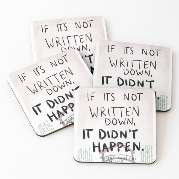 Item preview, Ancient Compliance Proverb - Write it Down! (CMS) designed and sold by oksanao.