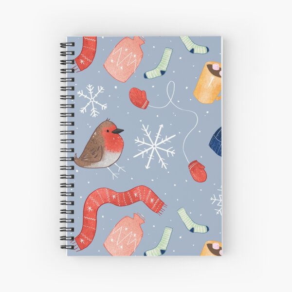 Winter Warmer Pattern Spiral Notebook