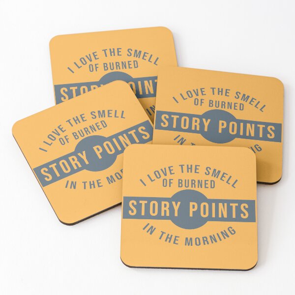 Item preview, I love the smell of story points in the morning (teal) designed and sold by svanaerschot.