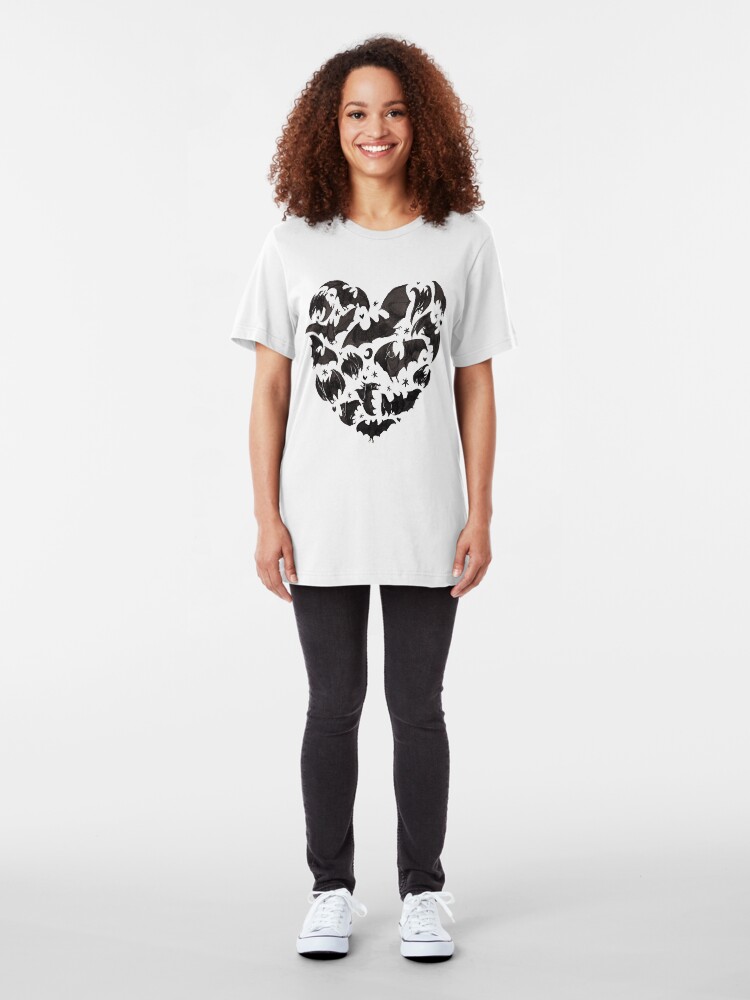 Alternate view of Bat Heart Slim Fit T-Shirt