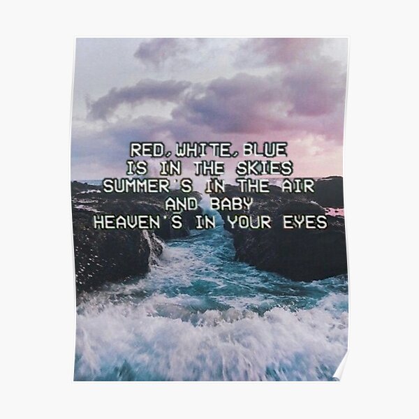 Lana Del Rey Lyrics Posters Redbubble