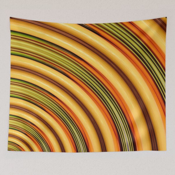 Item preview, Solar salsa orange green yellow colorama texture collection designed and sold by Joie-et-Poesie.