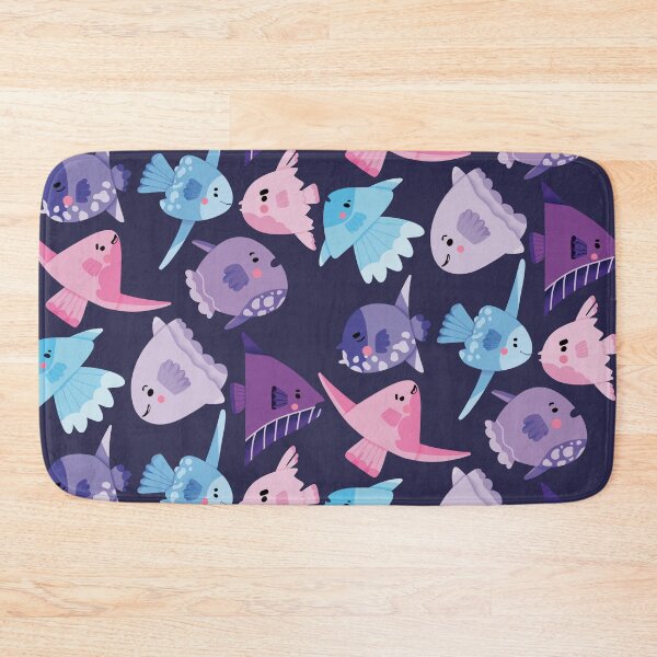 Item preview, Cute Mola Mola Sunfish Pink and Purple Monochromatic  designed and sold by TheRainbowRoom.