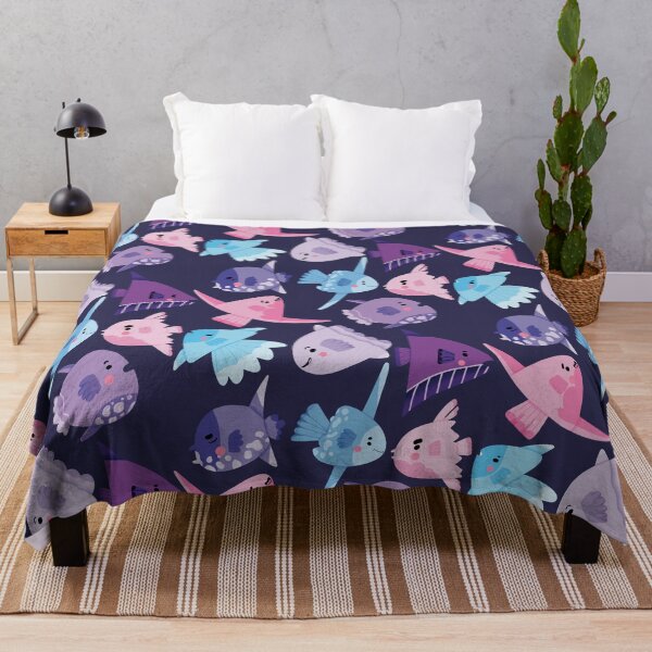 Item preview, Cute Mola Mola Sunfish Pink and Purple Monochromatic designed and sold by TheRainbowRoom.