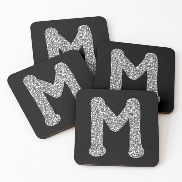 Item preview, Silver alphabet M designed and sold by HappyPrints ⭐⭐⭐⭐⭐.