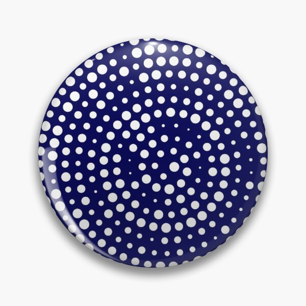 Item preview, Polka dot white - blue marine background  designed and sold by wiwiart.
