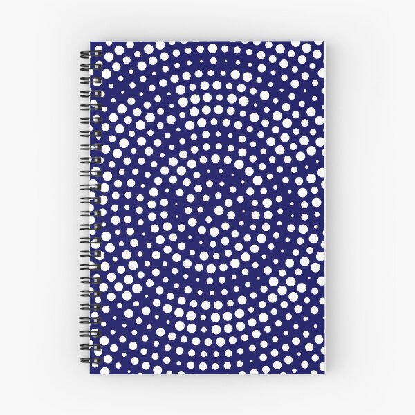 Item preview, Polka dot white - blue marine background  designed and sold by wiwiart.