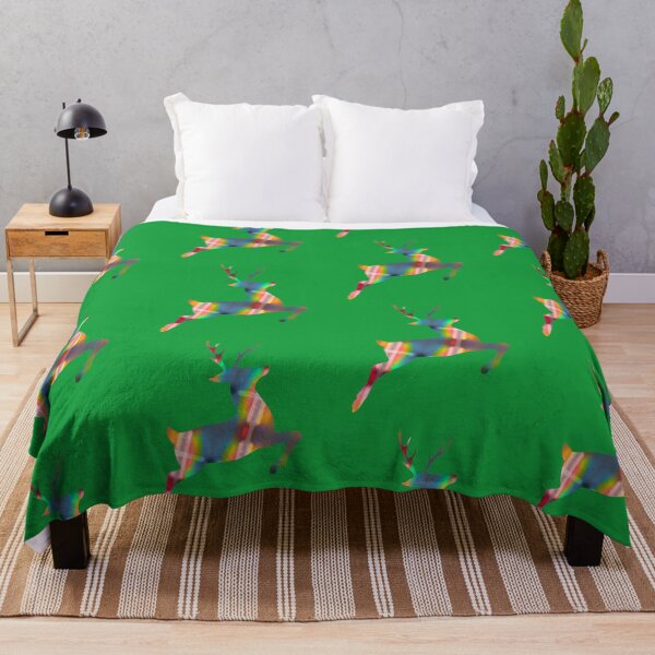 Item preview, Happy Holidays Colorful Abstract Reindeer designed and sold by ScienceSource.