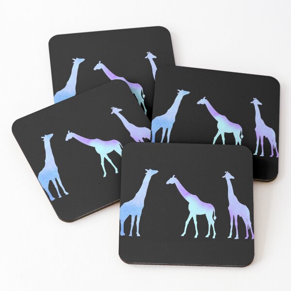 Item preview, Blue Watercolor Giraffes designed and sold by Hedda Young.