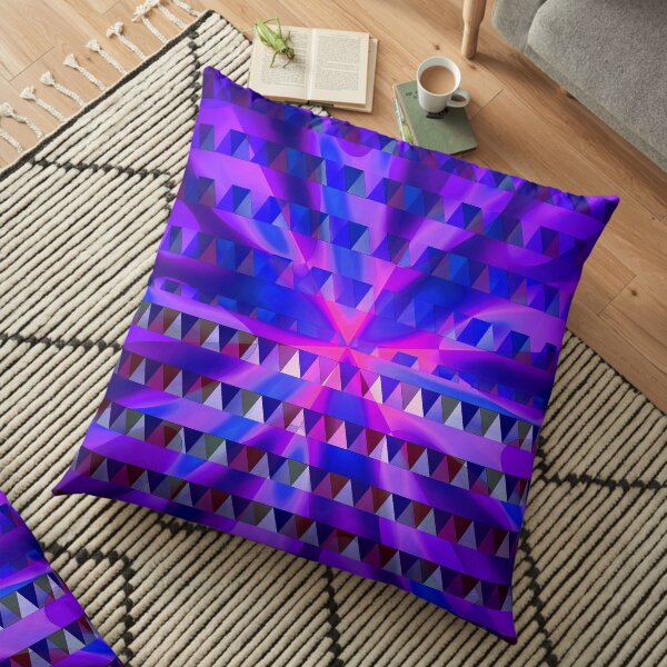 Purple Sunrise Floor Pillow