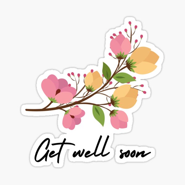 Get well soon bear - Get Well Soon - Sticker