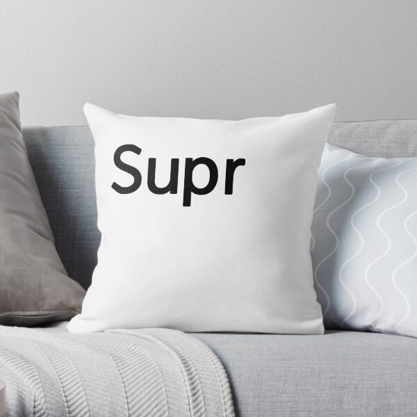 Supr Keyboard Laptop Computer Throw Pillow