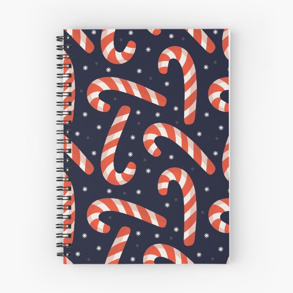 Item preview, Christmas Candy Canes Pattern (Midnight Blue) designed and sold by HeraAndKosmos.