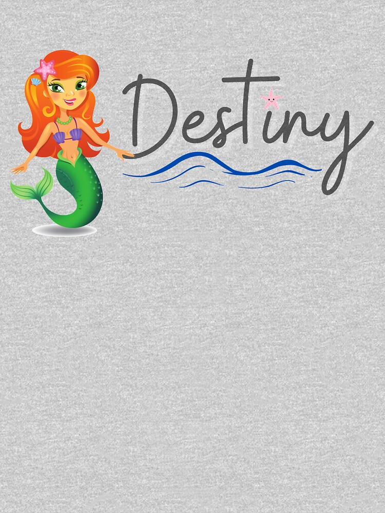 Custom Name: Destiny with Mermaid and Starfish by kgerstorff