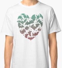 Bat Heart; blue/pink ombre Classic T-Shirt