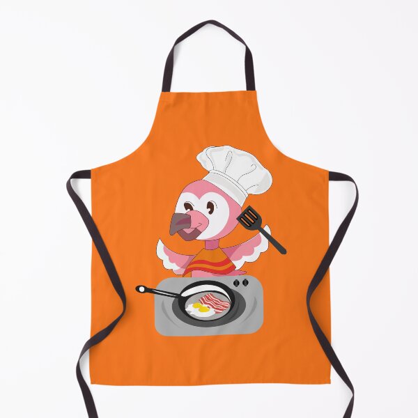 Item preview, Flamingo youtube Flamingo Plush bird cooking bacon and eggs, breakfast designed and sold by SGS-.
