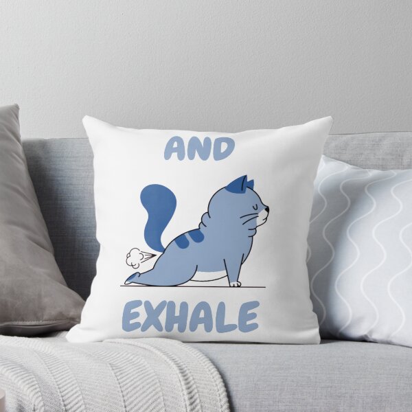 Item preview, exhale cat happy funny cat post designed and sold by mlnana.