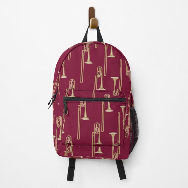 Item preview, Trombones on dark red designed and sold by kobyakov.