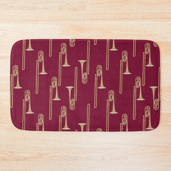 Item preview, Trombones on dark red designed and sold by kobyakov.