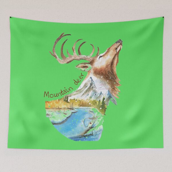 Item preview, Preserve mountain deer designed and sold by JamalRok04.