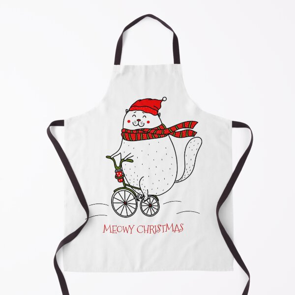 Item preview, Christmas Cat on bicycle designed and sold by GreenKott.