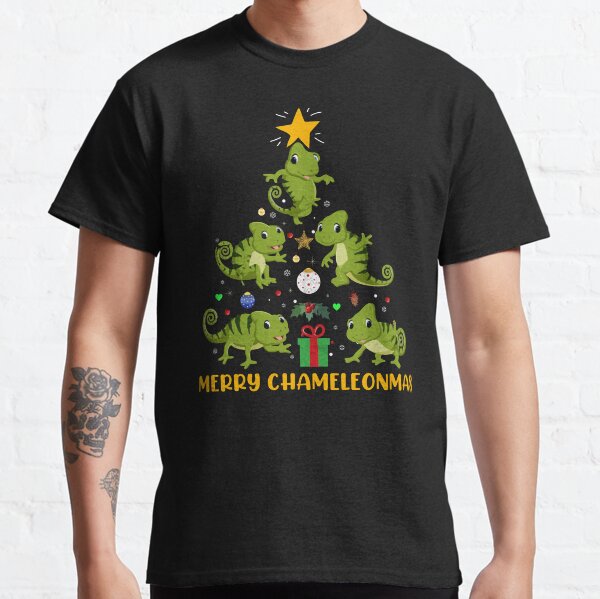 Merry Chameleonmas Christmas Tree Classic T-Shirt