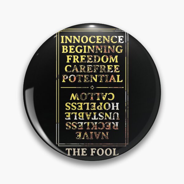 Item preview, Tarot 0 Fool Rider Waite Keywords designed and sold by MetaPhyStore.