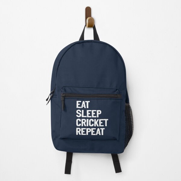 Item preview, Eat Sleep Cricket Repeat White Text Sports designed and sold by Sour Soul.