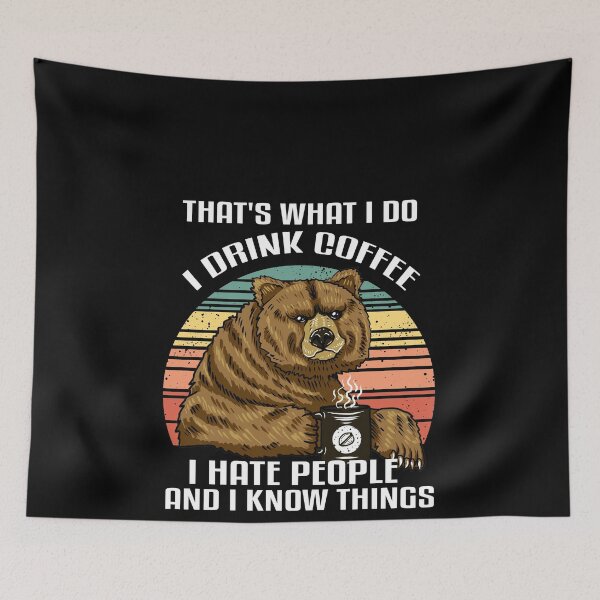 Item preview, I Do I Drink Coffee I Hate People And I Know designed and sold by redshirtz.