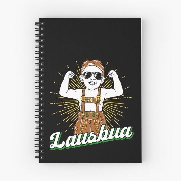 Item preview, Lausbua Bavaria dialect leather trousers Oktoberfest Tyrol designed and sold by redshirtz.