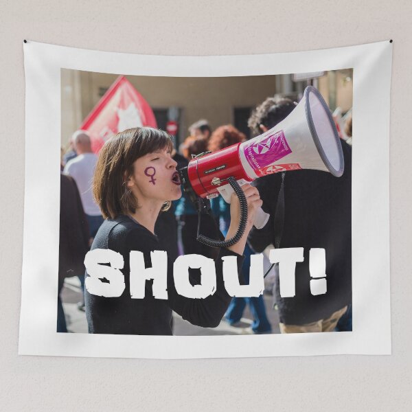 Item preview, Shout! White designed and sold by StephenPower.