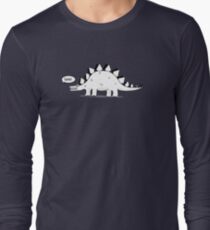 Cartoon Stegosaurus Long Sleeve T-Shirt