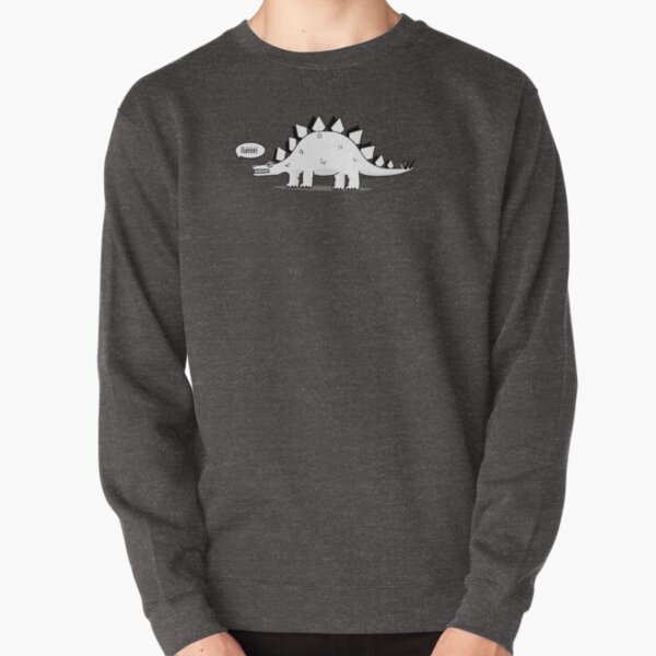Cartoon Stegosaurus Pullover Sweatshirt