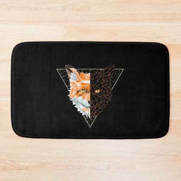Item preview, fox polygon type geometric wild animal triangle designed and sold by redshirtz.