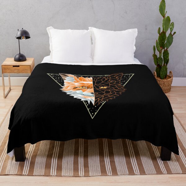 Item preview, fox polygon type geometric wild animal triangle designed and sold by redshirtz.
