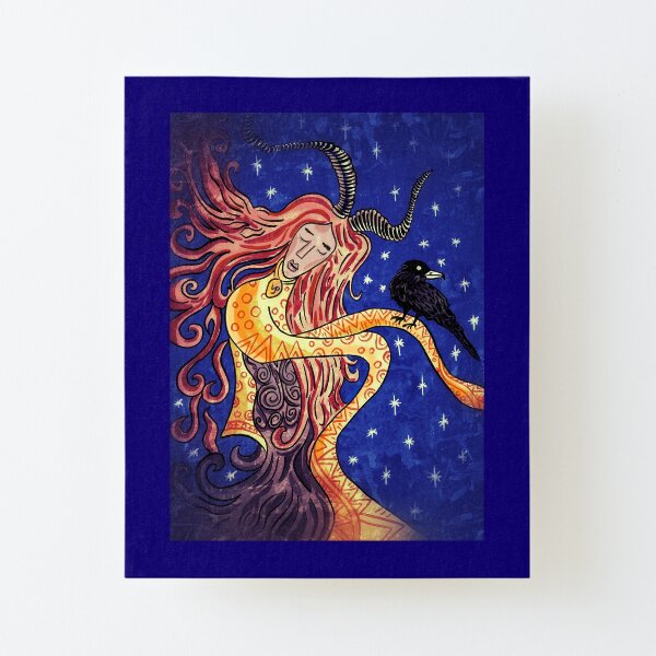 Sabbatic Priestess Canvas Mounted Print