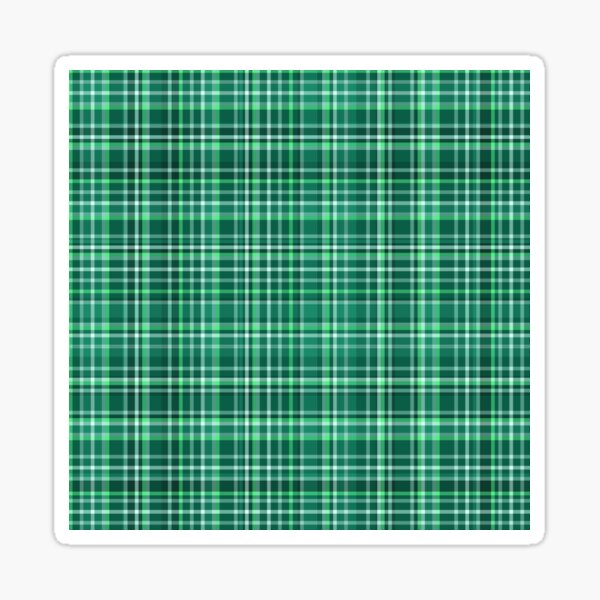 1000 Shades of Elf Green Tartan | Sticker