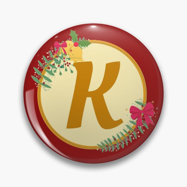 Item preview, Christmas initial Monogram letter K designed and sold by crikz.