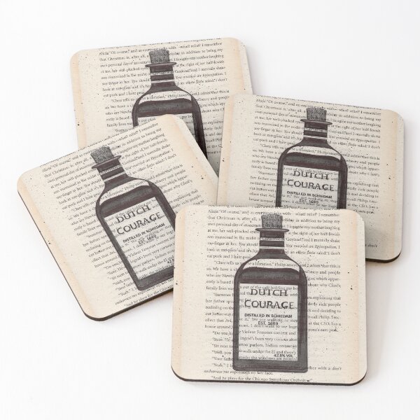 Item preview, Dutch Courage, Booze / Liquor Painting / Illustration,  Gin Print, Vintage Book Page Print, Gin  Wall Art & Gifts  designed and sold by R Bex.