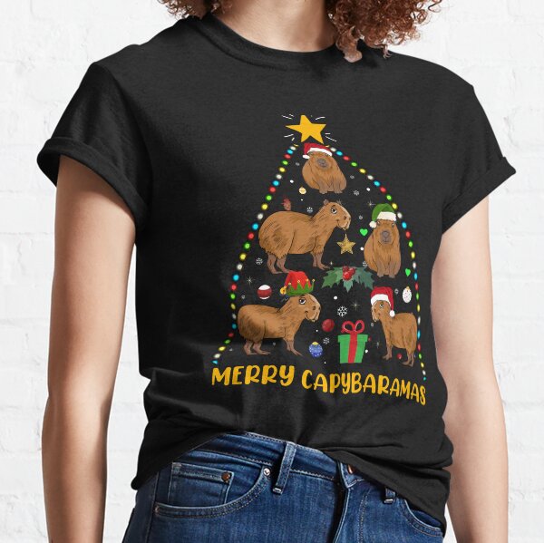 Merry Capybaramas Capybara Christmas Tree Classic T-Shirt