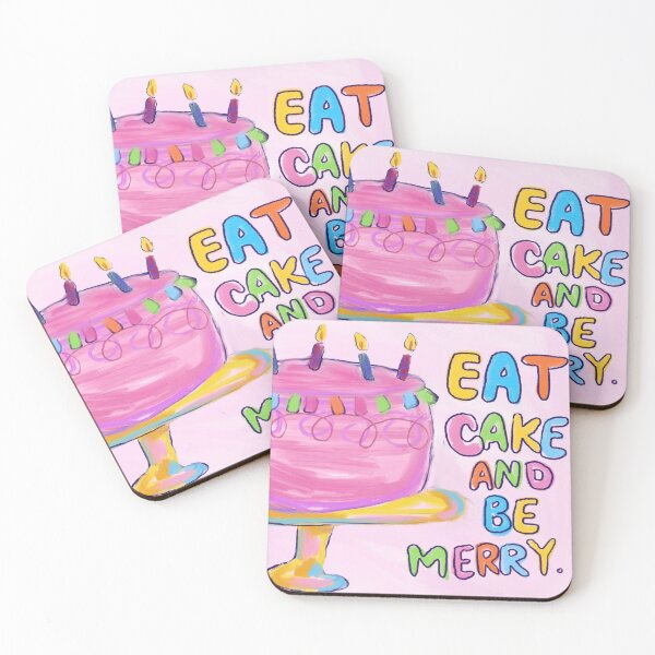 Item preview, Eat Cake and Be Merry Christmas Cake Design designed and sold by kenzie-cake.