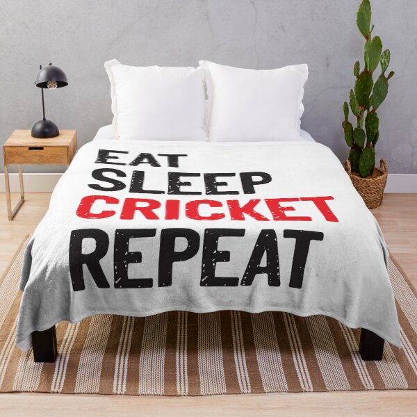 Item preview, Eat Sleep Cricket Repeat Sports Cricket Player designed and sold by Sour Soul.