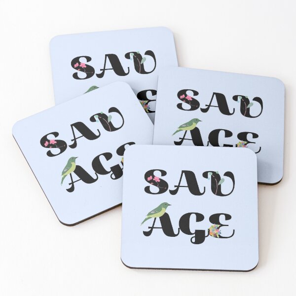 Item preview, Savage word typography  designed and sold by Nonsense and Relish.